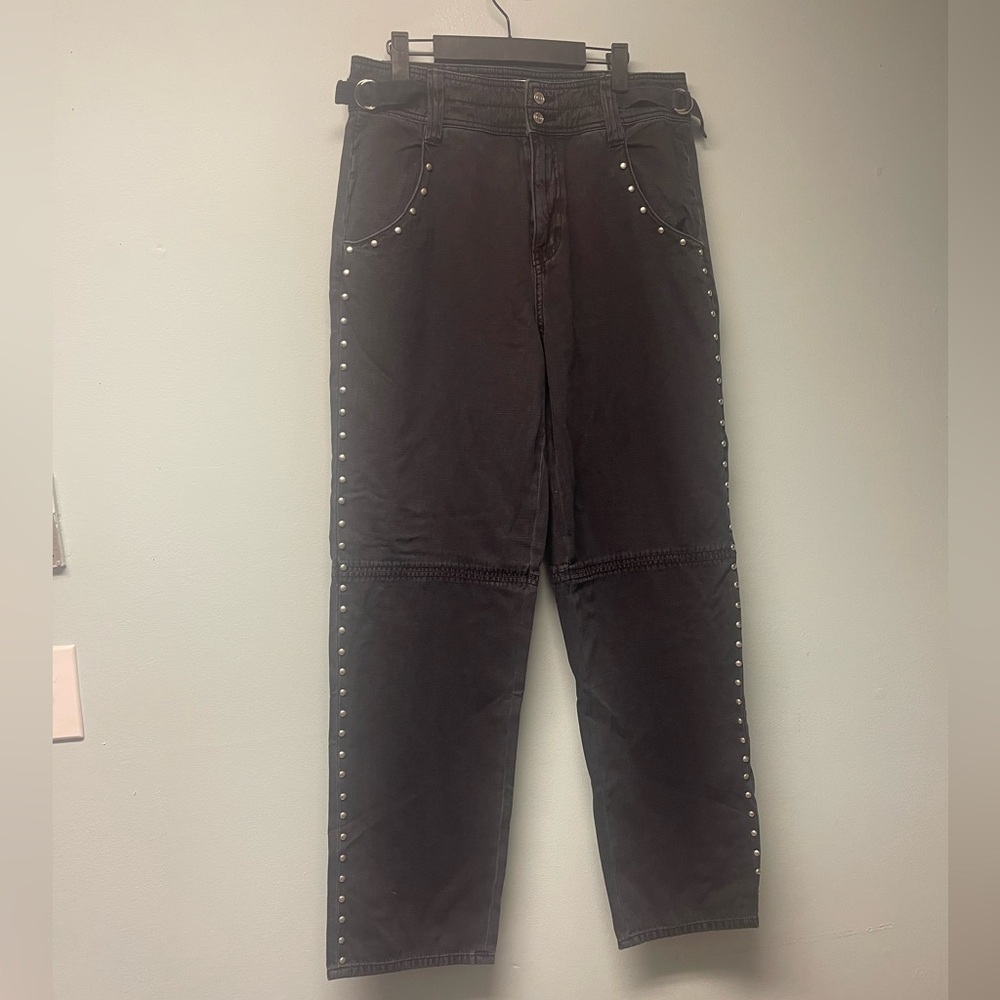 Women's Black Studded Jeans